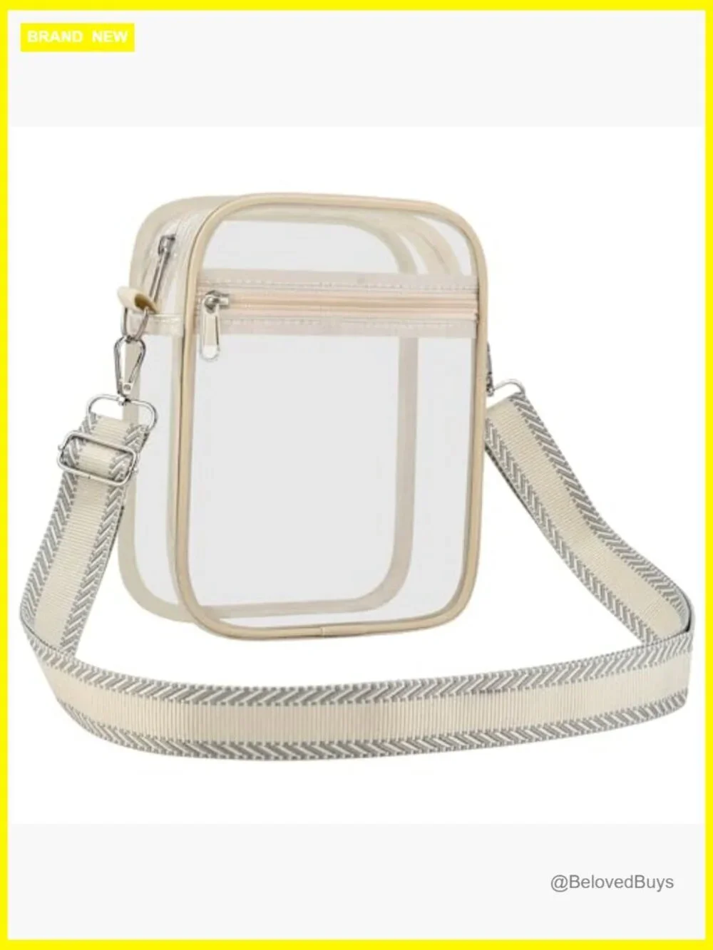 Clear Crossbody Bag Stadium Approved Concert Handbag Purse Unisex Messenger